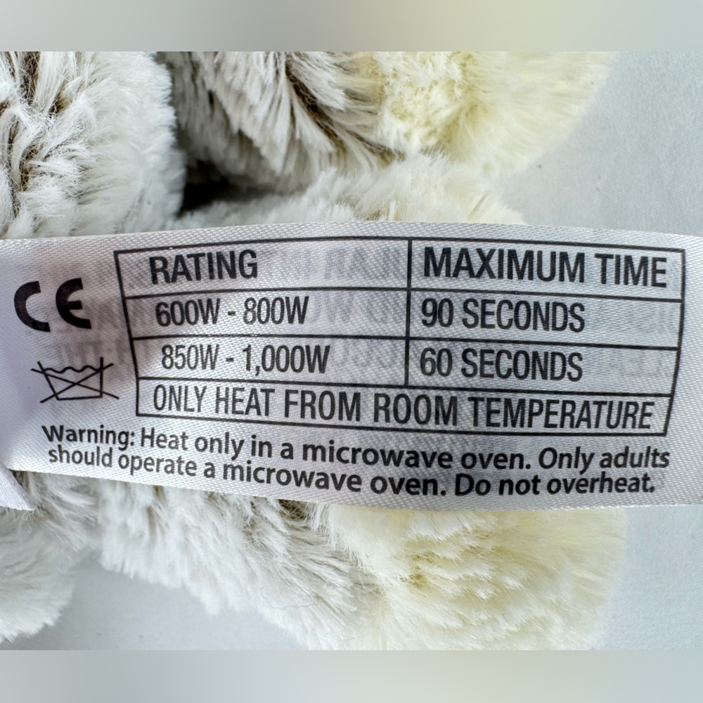 NWT Warmies Marshmallow Bear - Picture 5 of 9